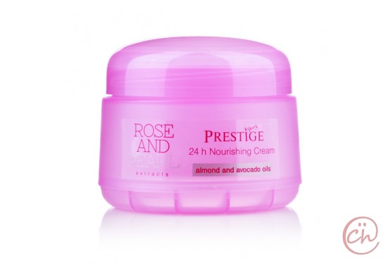Подхранващ крем за лице с българска роза Rose & Pearl - Rosa Impex